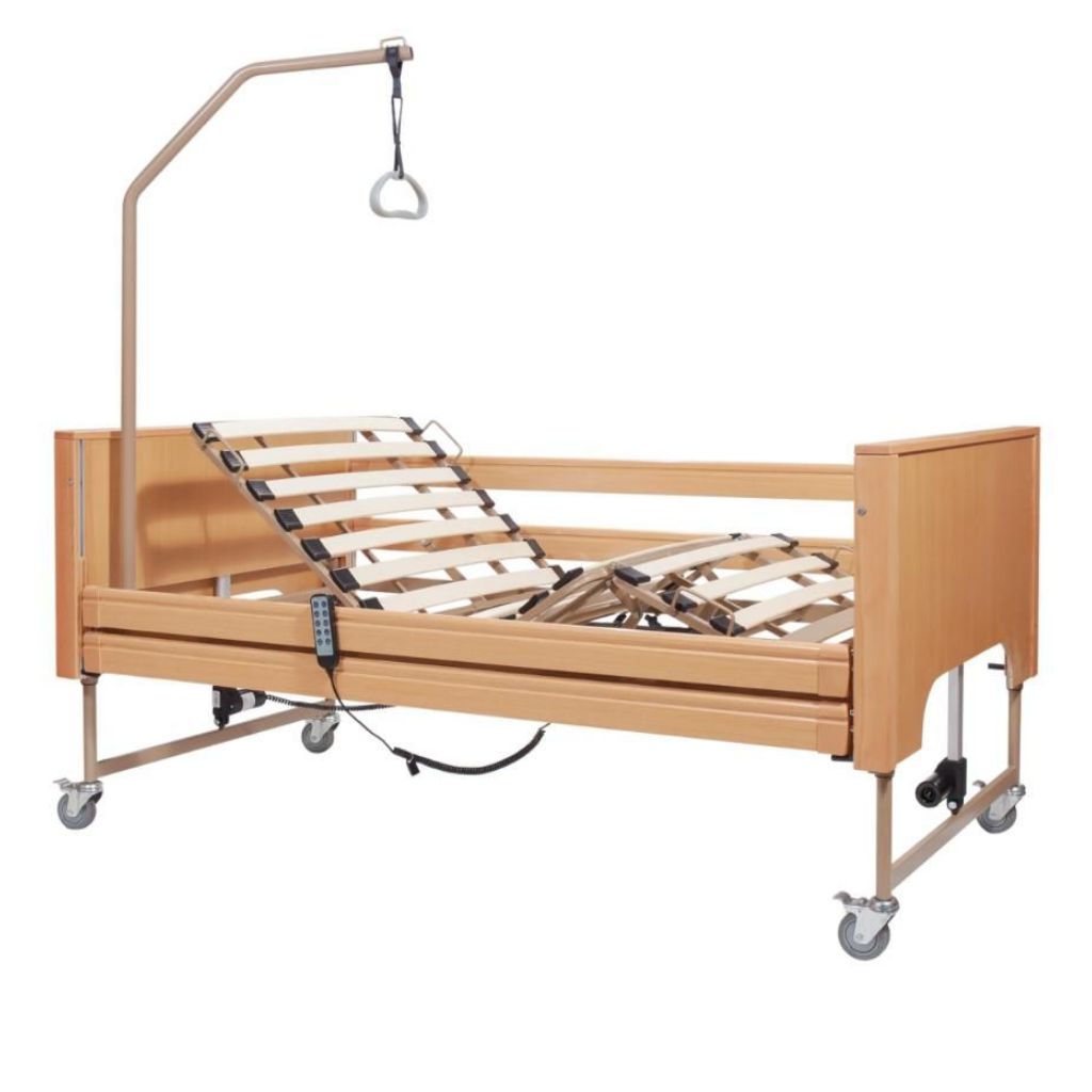 LIBRA elektrisches Pflegebett - Buche