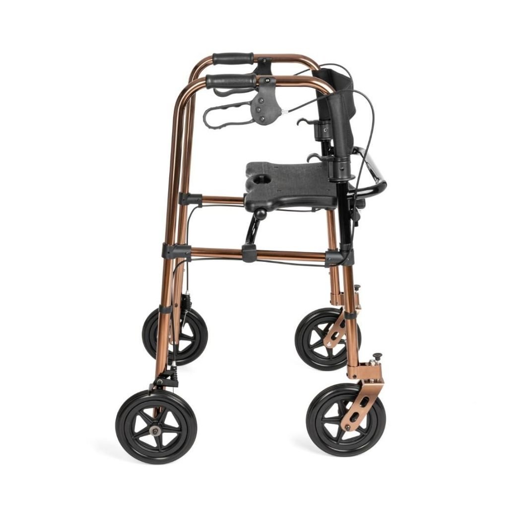 DEFENDER - 4 - hjulet gangstativ med sæde og bremser