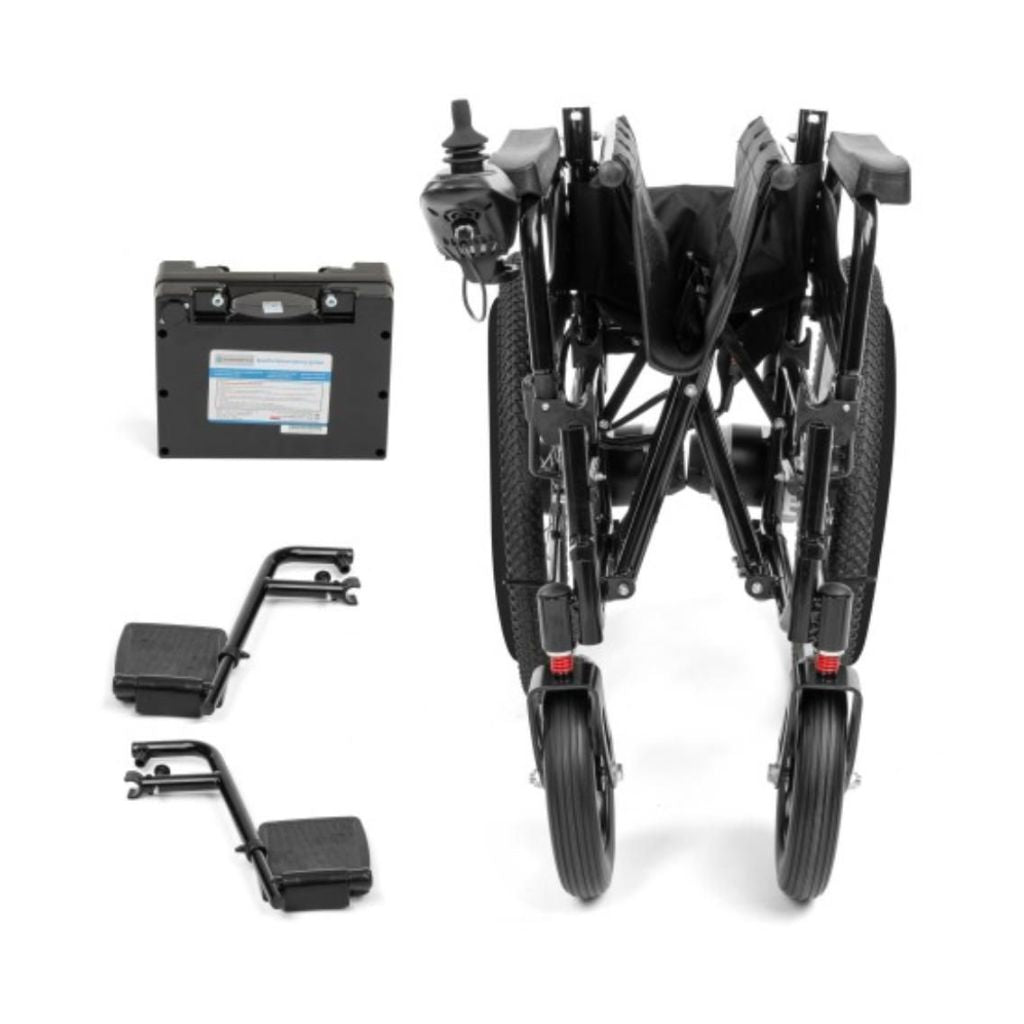 ELECTRIC TIM el - kørestol inkl. joystick til ledsager | Store baghjul