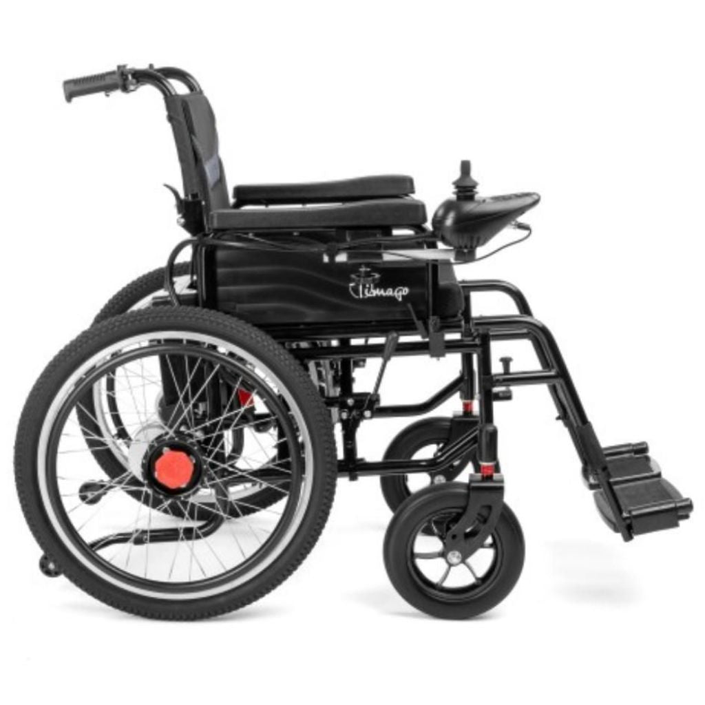 ELECTRIC TIM el - kørestol inkl. joystick til ledsager | Store baghjul