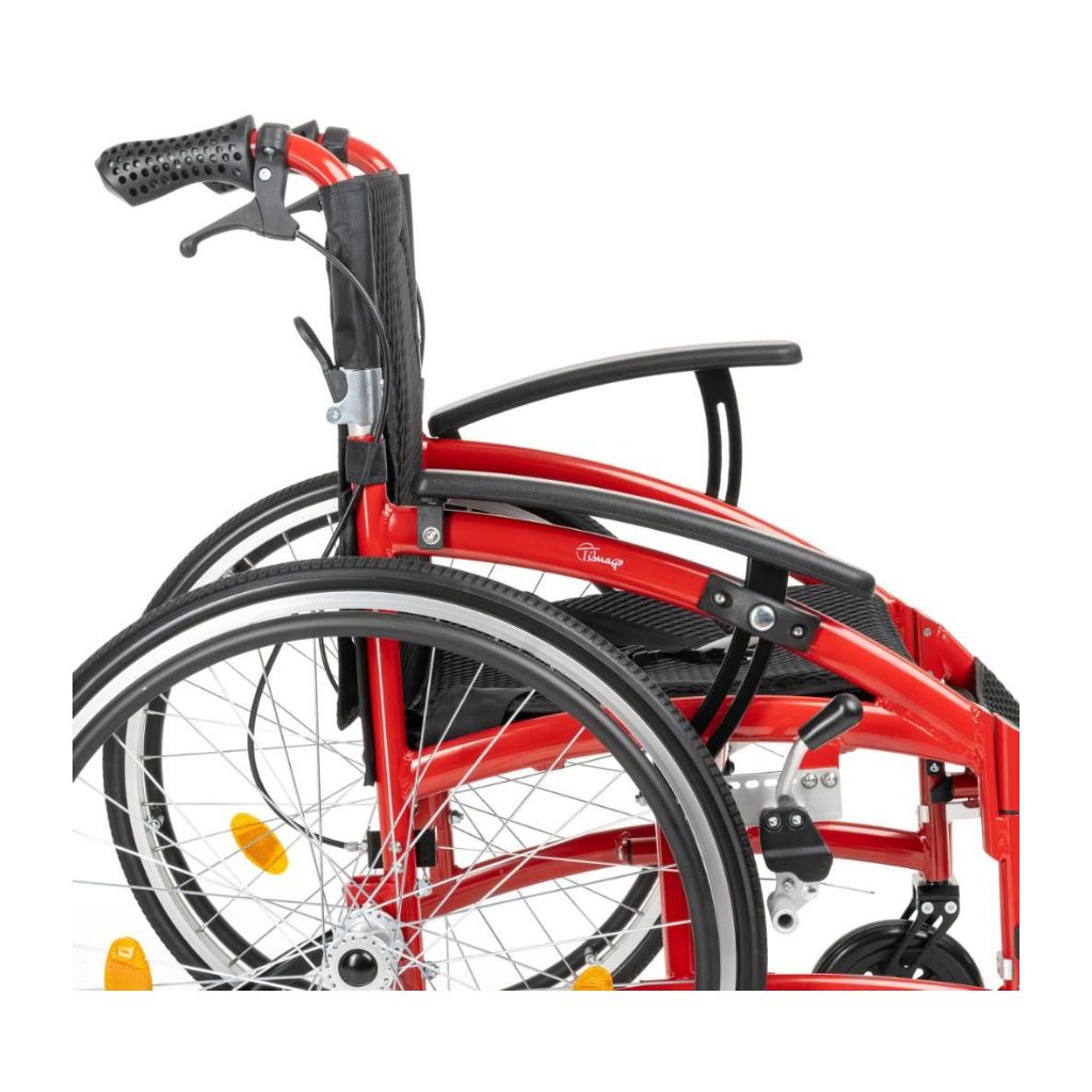 DRIFT TIM RED | Ultraleichter Rollstuhl | 11,7 kg | Faltbar