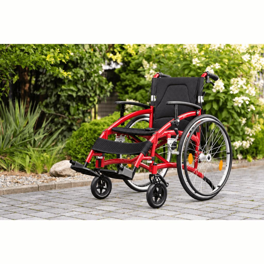 DRIFT TIM RED | Ultraleichter Rollstuhl | 11,7 kg | Faltbar