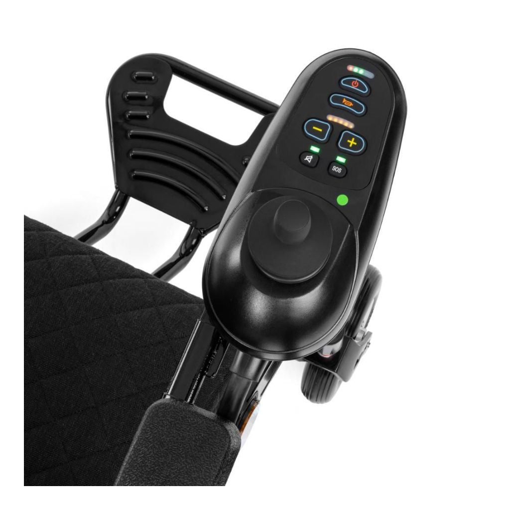 FORTIGO | Elektrisk kørestol | Højdejusterbart ryglæn og lufthjul