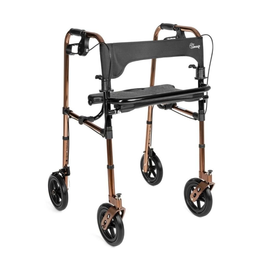 DEFENDER - 4 - hjulet gangstativ med sæde og bremser