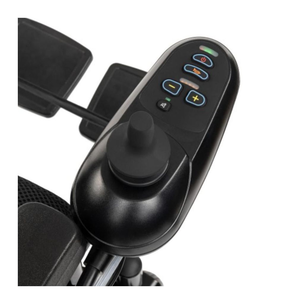 ELECTRIC TIM el - kørestol inkl. joystick til ledsager | Store baghjul